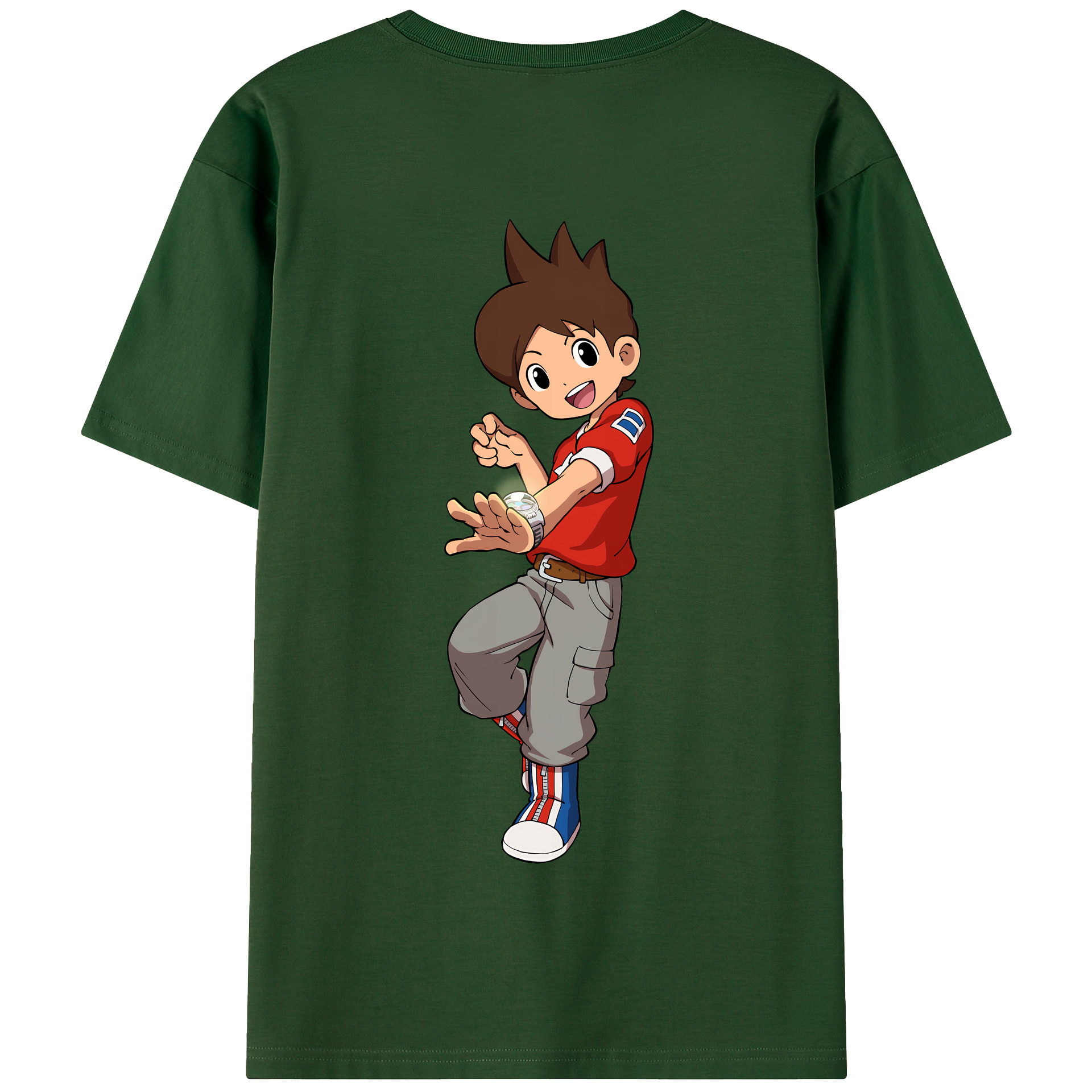 （画像用） 妖怪ウォッチ Yo-kai Watch 綿100％半袖Tシャツ（背面プリント）